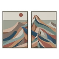 Sylvie midljetni moderni planine uokvirene farbanje platnene umjetničke otiske