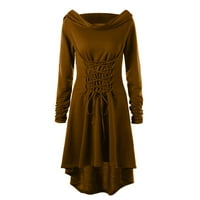 fartey Lightning ponude današnjih ženskih gotičkih haljina Plus Size Hoodies Moon Witchcraft Vintage haljina