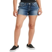 Silver Jeans Co. Ženski Suki srednji rast Kratki, veličine struka 24-36