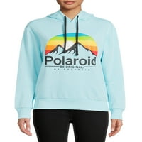 Polaroid Juniors ' Mountain and Rainbow Sky Hoodie
