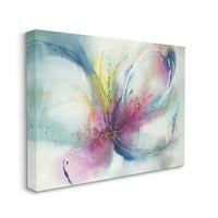Stupell Industries organski leptir oblik ružičasto plava slika prirode platno zid Art dizajn K. Nari,