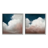 Stupell Indtries Flullfy Clouds Deep Blue Sky Landscape Stormy Day, 12,dizajn Haxtona