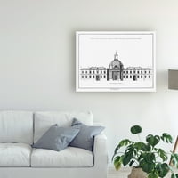 Zaštitni znak likovne umjetnosti 'arhitektonska nadmorska visina I' platnena Umjetnost Denisa Diderota