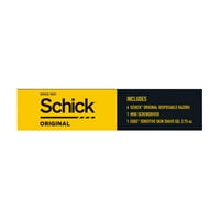 Schick Original muški poklon Set, sa Schick originalnim brijačima za jednokratnu upotrebu, Edge Sensitive