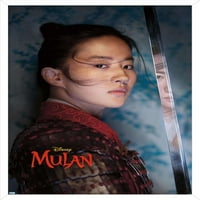 Disney Mulan - Warrior zidni poster sa drvenim magnetskim okvirom, 22.375 34