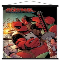 Marvel Comics - Deadpool - Selfie zidni poster sa drvenim magnetskim okvirom, 22.375 34