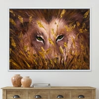 PROIZVODNJA Zatvaranje vukova oči u travi Seoska kuća uokvirena platna zidna umjetnička štampa