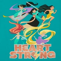 Disney Princeza Djevojke ' Srce Jako Grafički T-Shirt