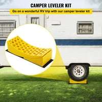 Level Camper 35000Lbs zakrivljeni RV Leveri Leveri Camper Niveling Honeycomb Blocks Clocks za prikolice