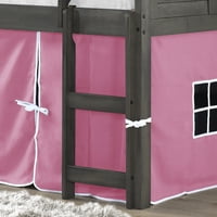 Dizajn sa žaluzinama za dom i ured dvostruki niski potkrovlje s kompletom za ružičasti šator