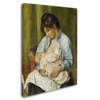 Zaštitni znak likovne umjetnosti 'Žena njeguje djetetovo platno umjetnost renoir