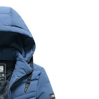 Prodaja Muška modna jakna na pufferu Čvrsta boja patentni zatvarač prekriven zadebljanim multi džepnim