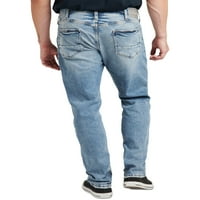 Silver Jeans Co. Muške Machray Classic Fit traperice s ravnim nogama, veličine struka 30-42