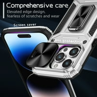 Za iPhone Pro oklopni štand, [Izgrađen u Chickstand & Slide kamera poklopac] Zaštita od padavine od kapljećeg