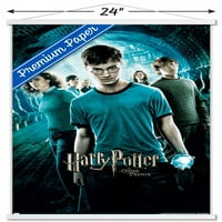 Harry Potter i narudžba Phoeni - jedan zidni poster sa drvenim magnetskim okvirom, 22.375 34