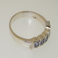 Britanski srebrni prirodni tanzanit žene vječnost prsten veličine opcije