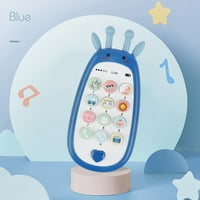 Igračka za bebe mobilni telefon Interaktivna muzička igračka sa futrolom za zube, svetlosni i zvučni pokloni