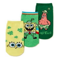 Skrektante SpongeBob, Dan St. Patricka Ženske čarape za žene, 3-pakovanje, veličina 4-10