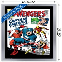 Marvel stripovi - osvetnici - kapetan Amerika - komični poklopac zidni poster, 14.725 22.375