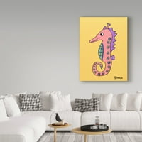 Zaštitni znak likovne umjetnosti 'ružičasti morski konj' umjetnost umjetnost Brian Nash