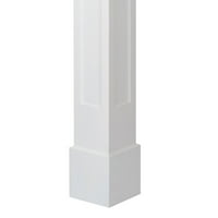 Ekena Millwork 8 W 6'H Craftsman klasični kvadratni Konusni udubljeni panel stub w standardni kapital