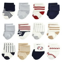 Malo blagajne novorođenčadi novorođene čarape, bejzbol, 6- mjeseci