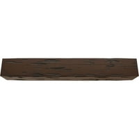 Ekena Millwork 8 W 8 H 18'L 3-Sided Pecky Cypress Endurathane Fau drvena stropna greda, Premium Hickory