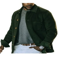 Avamo muški dugmadi s dugim rukavima dolje košulja Jakna Jesen Srednja težina Okrenite kaputi za obljenu