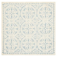 Cambridge Leslie Geometrijska prostirka vunene vune, lavanda Slonovače, 2'6 12 '