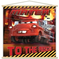 Disney Pixar automobili Toons - Spasilački zidni poster sa drvenim magnetskim okvirom, 22.375 34