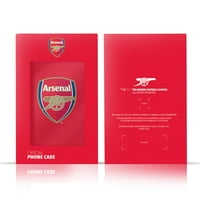 Dizajn glave zvanično licencirani Arsenal FC Crest Patterns Mermerna mekana gel futrola kompatibilna sa