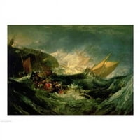 Olupina balxjl olupina transportnog broda Poster Print J.M.W. Turner - u