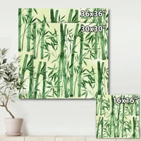 Šuma bambusovih grana i slikarstvo platno Art Print
