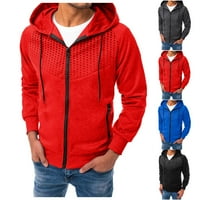 Entyinea Muške varsity College jakna s dugim rukavima bejzbol jakna Personalizirani sportski kaputi crveni