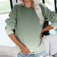 Pedort ženska smiješna dukserica Dugi rukav grafički vrhovi pulover Casual Shirts AG, L