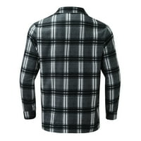 Muške košulje jesen i zima Casual boja Plaid Single-Warm debeli Dugi rukav Shirt Jacket pokloni za muškarce