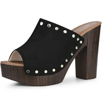 Jedinstvene povoljne ženske casual platforme Chunky heel otvorene sandale sa toboganima