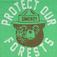 Smokey the Bear Muška zaštitite naše šume grafička majica sa kratkim rukavima, do veličine 3XL