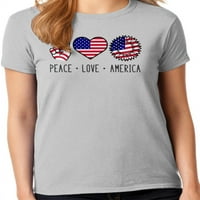 Grafička Amerika Patriotska 4. jula Dan nezavisnosti Ženska kolekcija majica