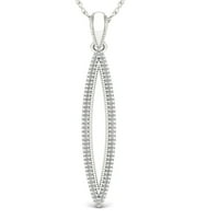 1 5CT TDW dijamant s Sterling Srebrna Dijamantska ogrlica