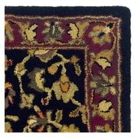 Baština HEPBURN Tradicionalna prostirka vune, crna crvena, 2 '3'