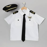 Prerušiti se America Deluxe Decrens pilot kostim - srednja, bijela, srednja 8- 34 struk, 54 visina