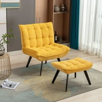 Moderna meka baršunasta tkanina materijal velika širina akcentna stolica za slobodno vrijeme fotelja TV stolica spavaća soba stolica sa Osmanskom ružičastom Teddy