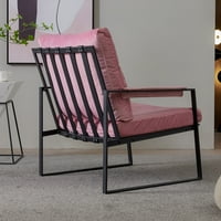 Dnevna soba Accent stolica Rela Jednostruka stolica za ruke sa baršunastim jastukom, Aukfa moderna metalna