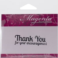 Magenta Cling markice 0. 75inX2 .25in-Hvala vam za vaš