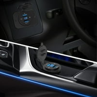 4.2A Dvostruki USB utičnica Auto punjač voltmetar plavi LED digitalni displej