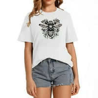 Bee Vintage grafički Tee za žene - Casual & Cool kratka rukava T-Shirt savršen poklon za praznike i rođendane