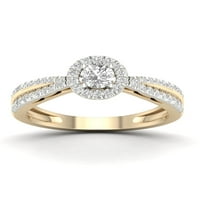 Imperial 1 2ct TDW Diamond 10k verenički prsten od žutog zlata