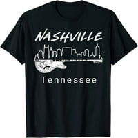 Nashville Tennessee Country Muzika Grad Gitara Vintage Nash T-Shirt