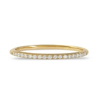 1 4ct TDW Diamond 10k vjenčani prsten od žutog zlata